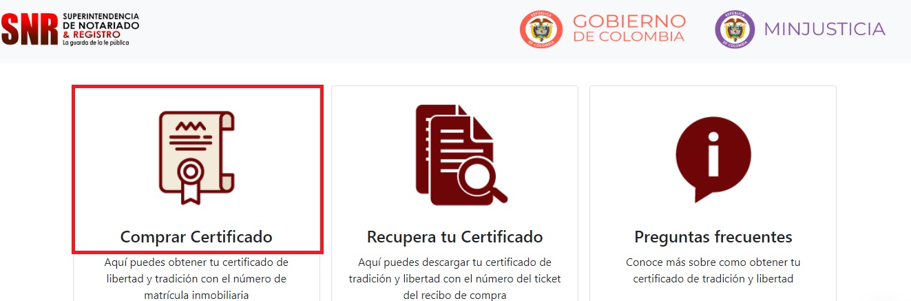 certificado de libertad