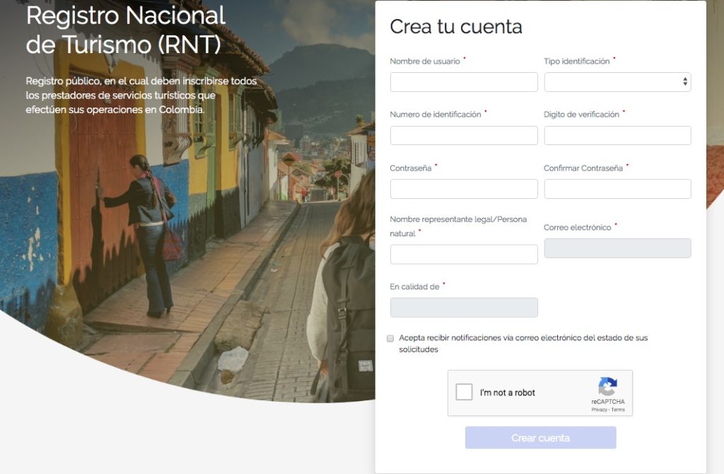 Consultas en el Registro Nacional de Turismo (RNT) 2