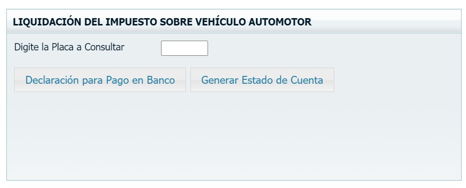 impuesto vehicular bolivar