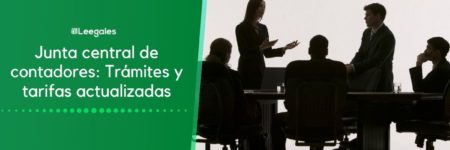 Junta Central de Contadores: Trámites y Tarifas