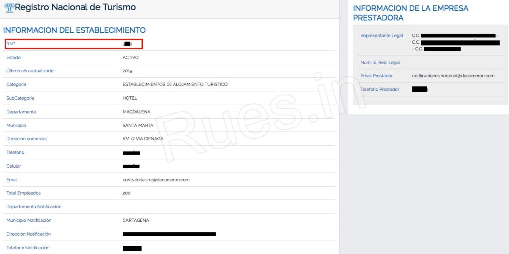 RUES: Consulta de empresas por NIT 10