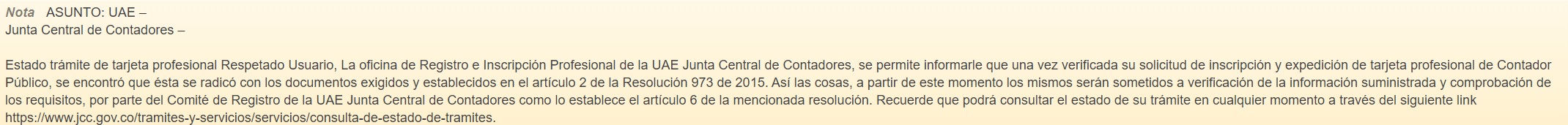 tarjeta profesional de contador público