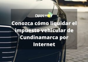 impuesto de vehículos en Cundinamarca