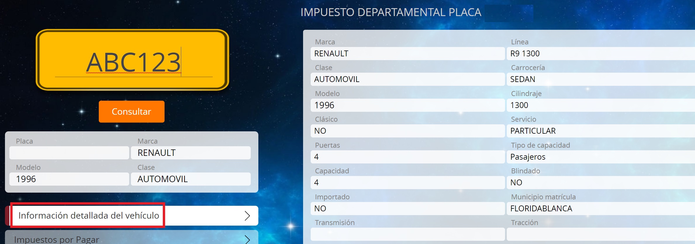 impuesto de vehículos de Santander