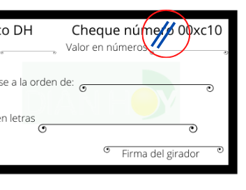 cheque cruzado