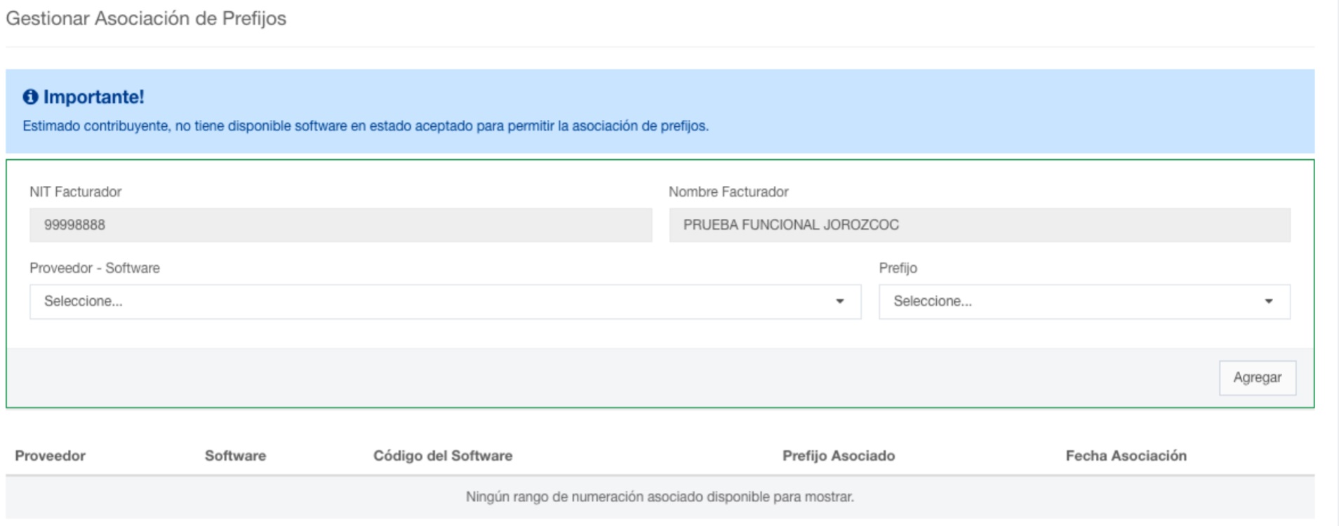 prefijos en numeración de facturación