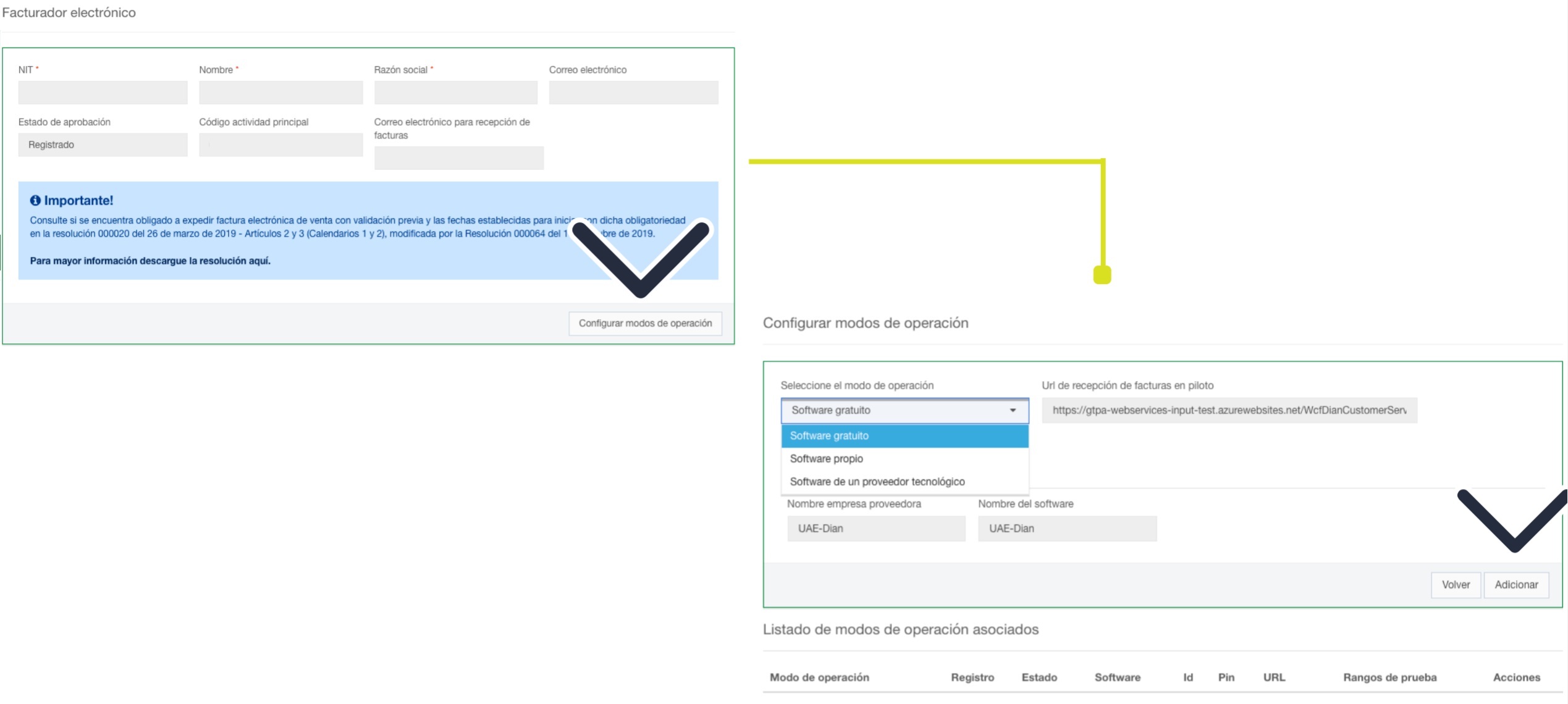 registro sistema de facturación electronica gratuita de la dian