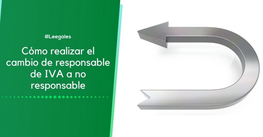 cambio a no responsable de iva
