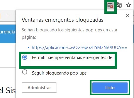 desbloquear ventanas emergentes