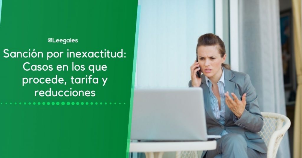 sanción por inexactitud