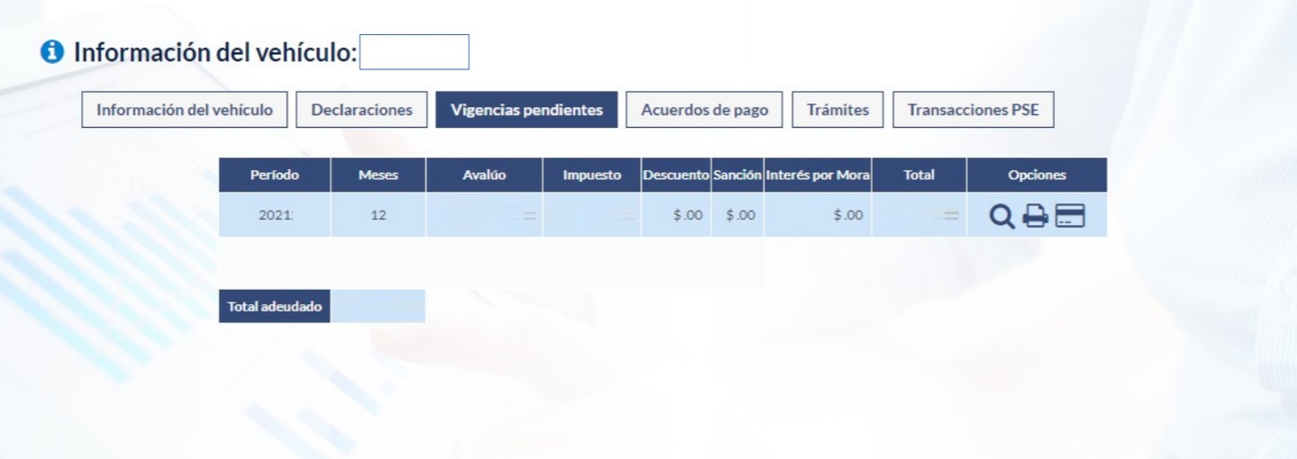 impuesto de vehículos de quindio