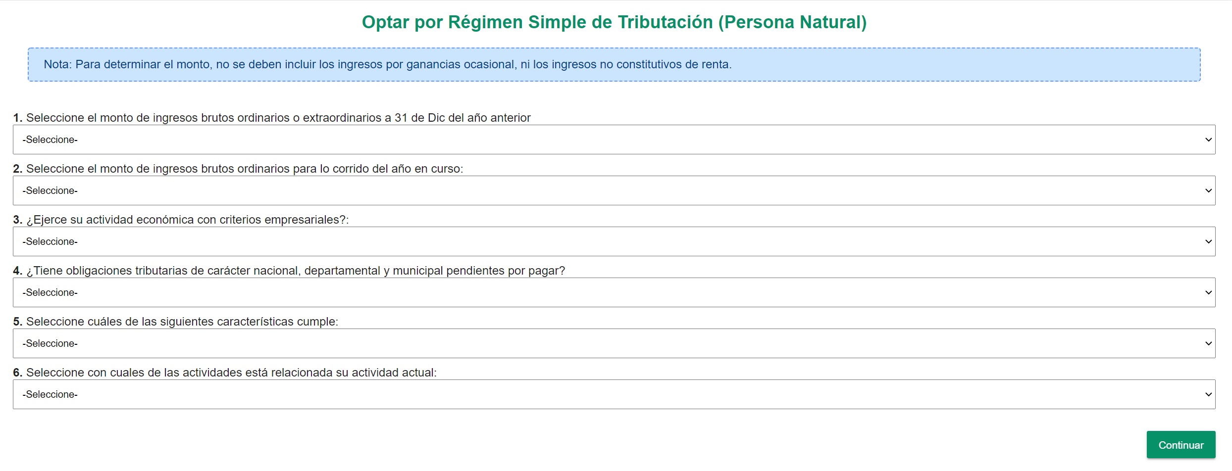 cuestionario validación rst