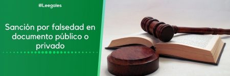 Falsedad en documento público o privado
