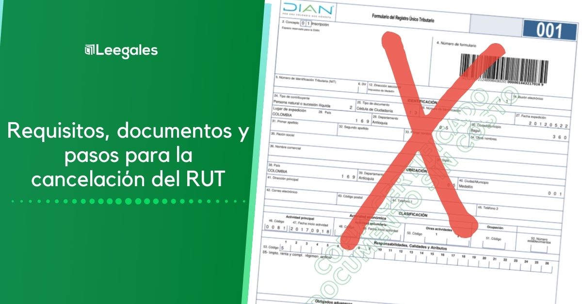 cancelación del RUT